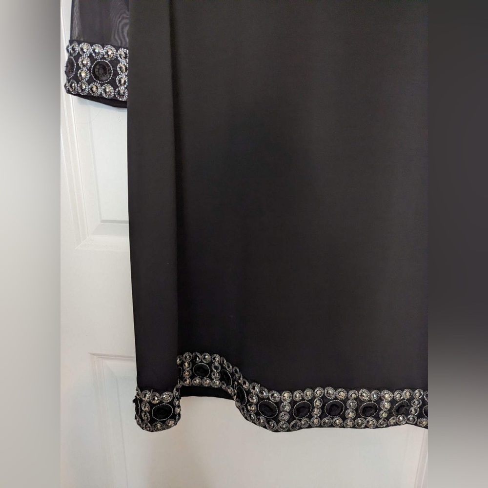 Tiana B | Black Womens Midi Dress | size 16 | EUC - Picture 2 of 2